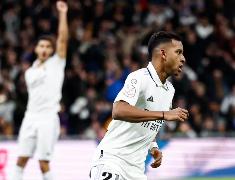  Una escena del partido de la Copa 