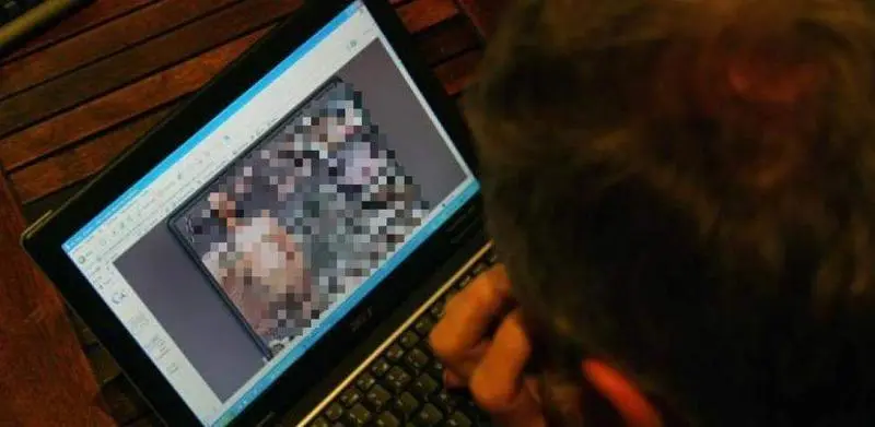  Persona acediendo a una p&aacute;gina porno 