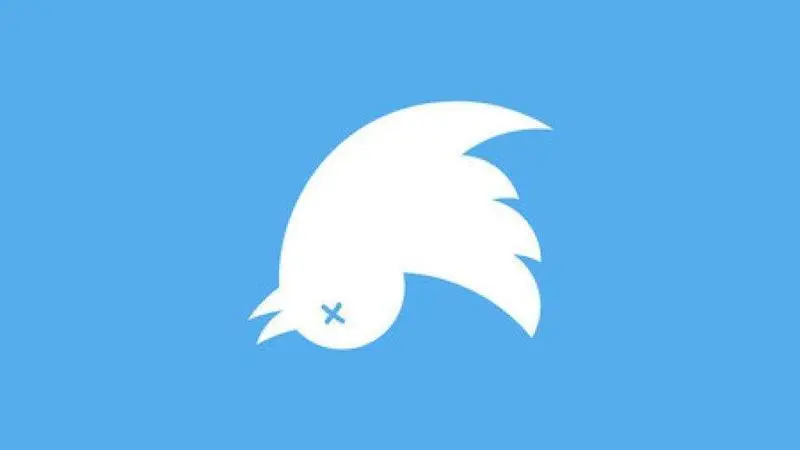  El pajaro de Twitter muerto 