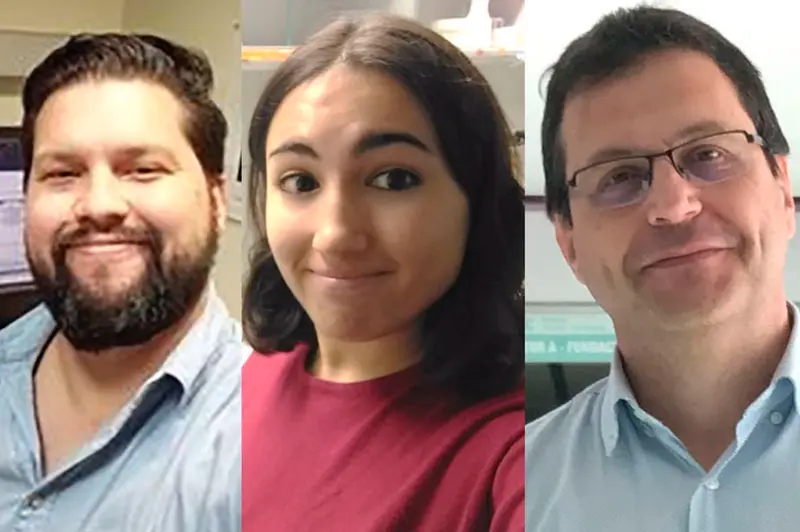  Pie de foto: (De izquierda a derecha). Jorge Espinosa, &Aacute;gueda Bl&aacute;zquez y Rub&eacute;n Artero. - UV 