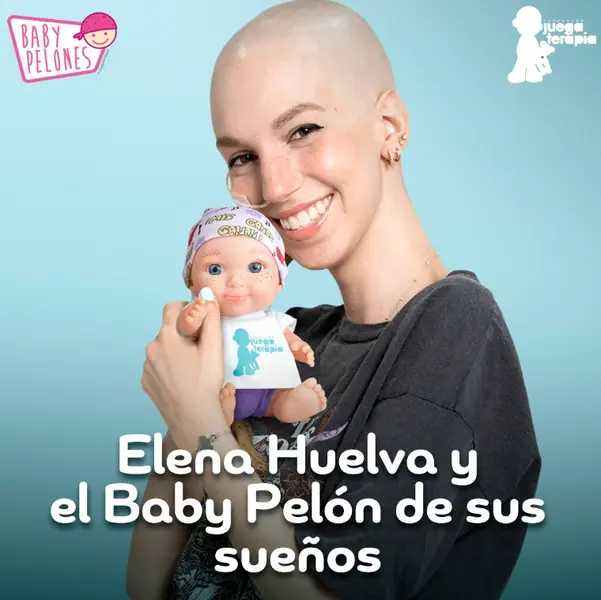 Elena Huelva y su Beb&eacute; Pel&oacute;n - Fotograf&iacute;a sacada del instagram la fundaci&oacute;n JuegaTerapia 