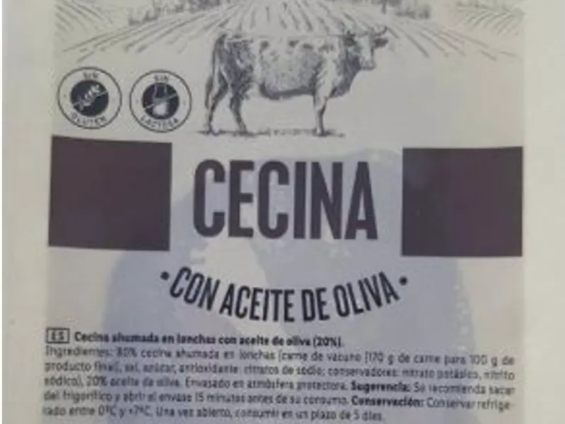  Lote de 'Cecina loncheada en aceite de oliva' retirado por Ldl tras alertar de la presencia de la bacteria Listeria monocytogenes. - LDL 