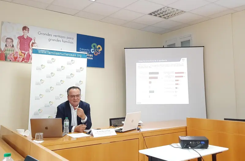  Archivo - El presidente de la Federaci&oacute;n Espa&ntilde;ola de Familias Numerosas, Jos&eacute; Manuel Trigo. - EUROPA PRESS - Archivo 