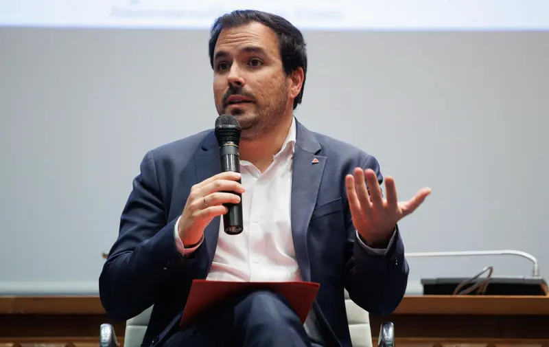  El ministro de Consumo, Alberto Garz&oacute;n, preside el acto 'Transformar el futuro para mejorar la vida', en el marco de la Semana de la Administraci&oacute;n Abierta, en la sede del Ministerio, a 24 de marzo de 2023, en Madrid (Espa&ntilde;a). - Alejandro Mart&iacute;nez V&eacute;lez - Europa Press 