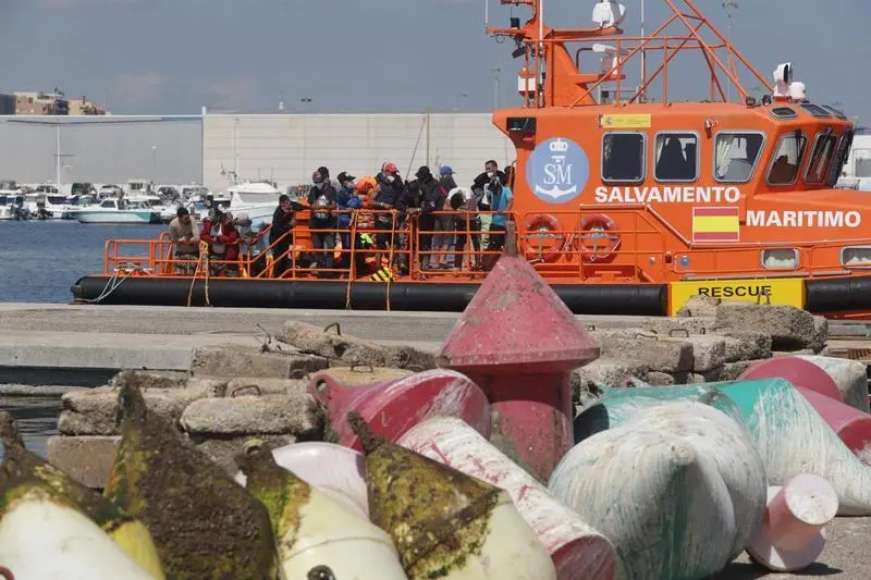  Imagen de archivo de un rescate de Salvamento Mar&iacute;timo 