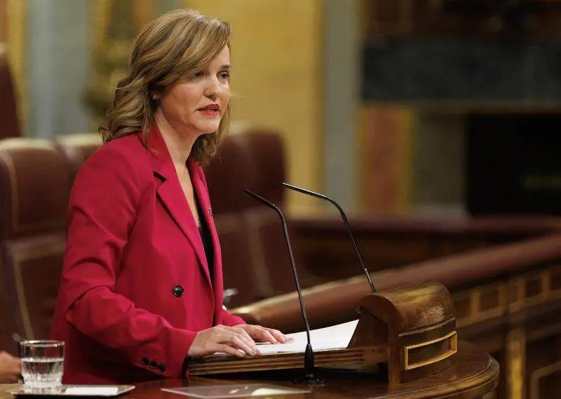  La ministra de Educaci&oacute;n y Formaci&oacute;n Profesional, Pilar Alegr&iacute;a 