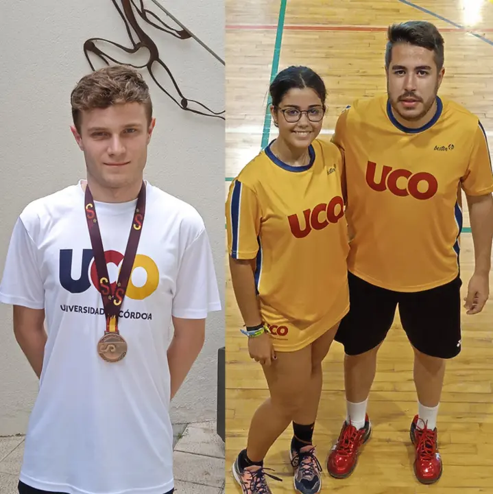  Adam Aguilera y el d&uacute;o de b&aacute;dminton 