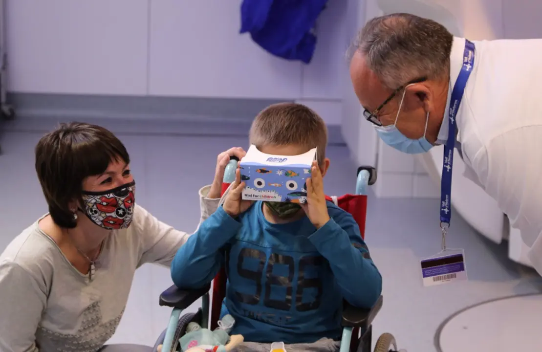  Un estudio avala el uso de realidad virtual en pacientes pedi&aacute;tricos de oncolog&iacute;a radioter&aacute;pica - HOSPITAL VALL D'HEBRON 