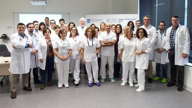  El equipo del hospital Cunqueiro de Vigo 