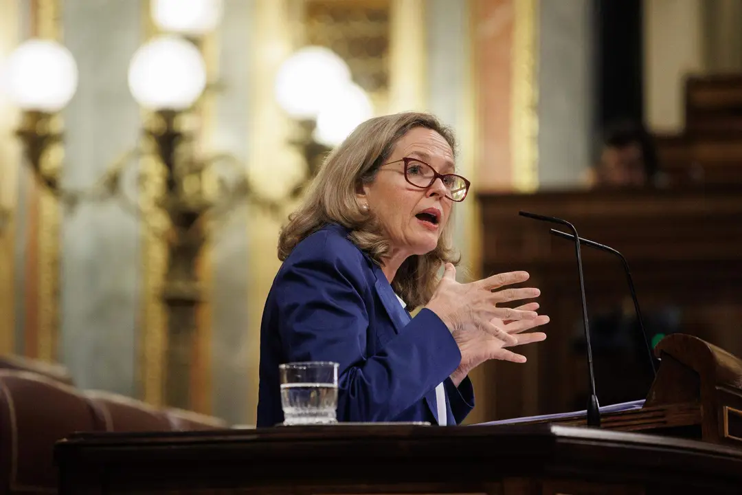  La vicepresidenta primera y ministra de Asuntos Econ&oacute;micos y Transformaci&oacute;n Digital, Nadia Calvi&ntilde;o 