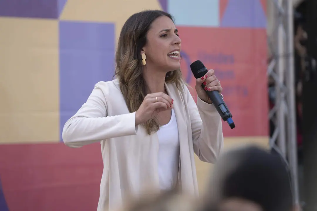  La ministra de Igualdad y secretaria de Acci&oacute;n de Gobierno, Irene Montero 