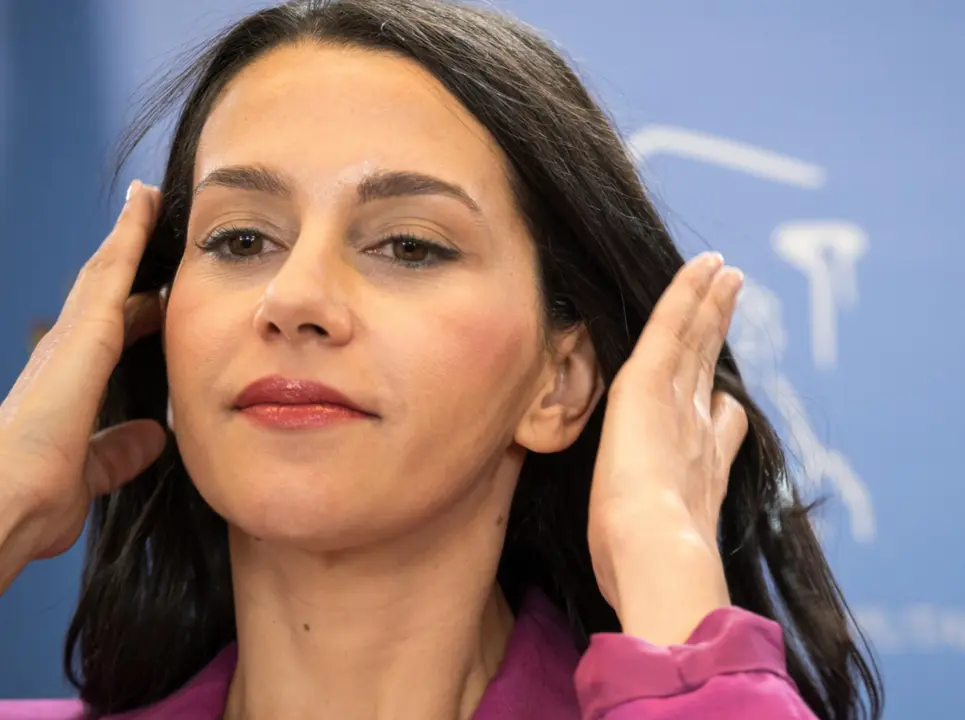  La portavoz de Ciudadanos en el Congreso, In&eacute;s Arrimadas, durante una rueda de prensa, en el Congreso de los Diputados, a 1 de junio de 2023, en Madrid (Espa&ntilde;a). - Diego Radam&eacute;s - Europa Press 