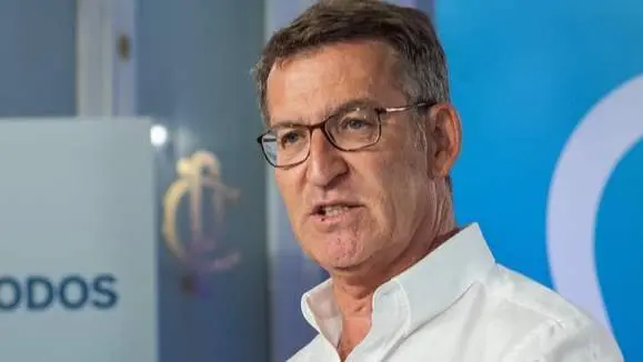  El l&iacute;der del PP, Alberto N&uacute;&ntilde;ez Feij&oacute;o, interviene durante un acto de cierre de campa&ntilde;a electoral del PP, en el Casino Primitivo, a 26 de mayo de 2023, en Albacete, Castilla-La Mancha (Espa&ntilde;a). - V&iacute;ctor Fern&aacute;ndez - Europa Press 