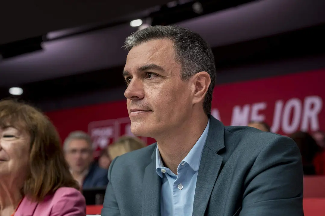  El secretario general del PSOE y presidente del Gobierno, Pedro S&aacute;nchez, la reuni&oacute;n del Comit&eacute; Federal, en la sede del partido 