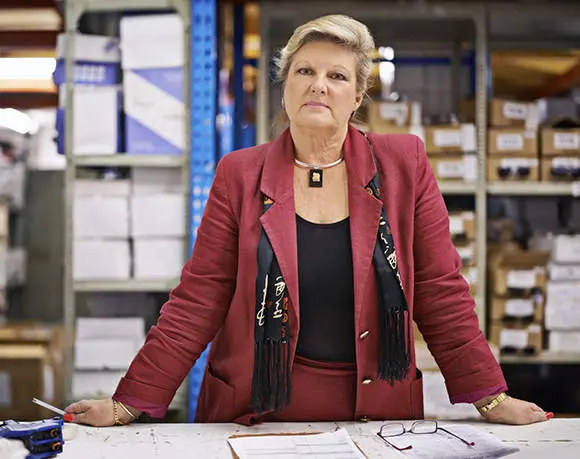 Shot of a woman in distribution warehouse
