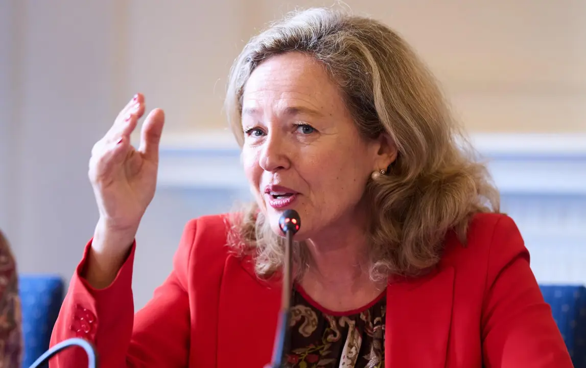 La vicepresidenta primera del Gobierno y ministra de Asuntos Econ&oacute;micos y Transformaci&oacute;n Digital, Nadia Calvi&ntilde;o - Juanma Serrano - Europa Press 
