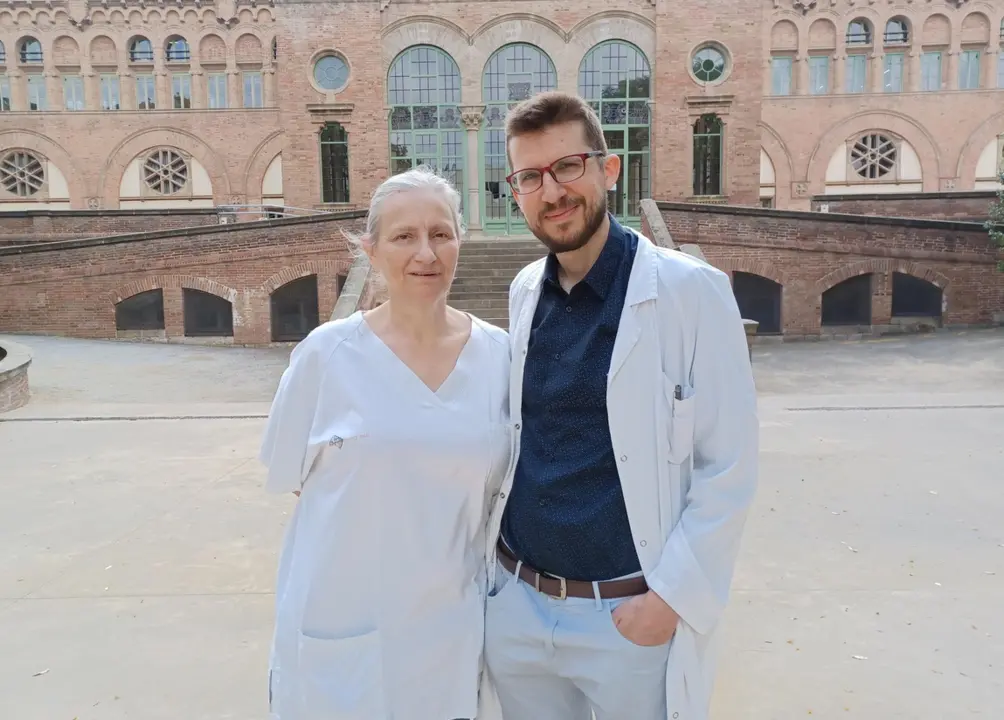  Imagen de los autores del estudio, Javier de Diego y Dolors Puigdemont - HOSPITAL DE LA SANTA CREU I SANT PAU 