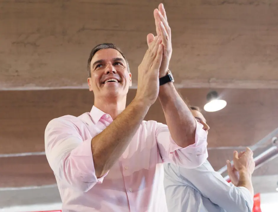  El secretario general del PSOE y presidente del Gobierno, Pedro S&aacute;nchez, en un acto de campa&ntilde;a. - Eduardo Parra - Europa Press 