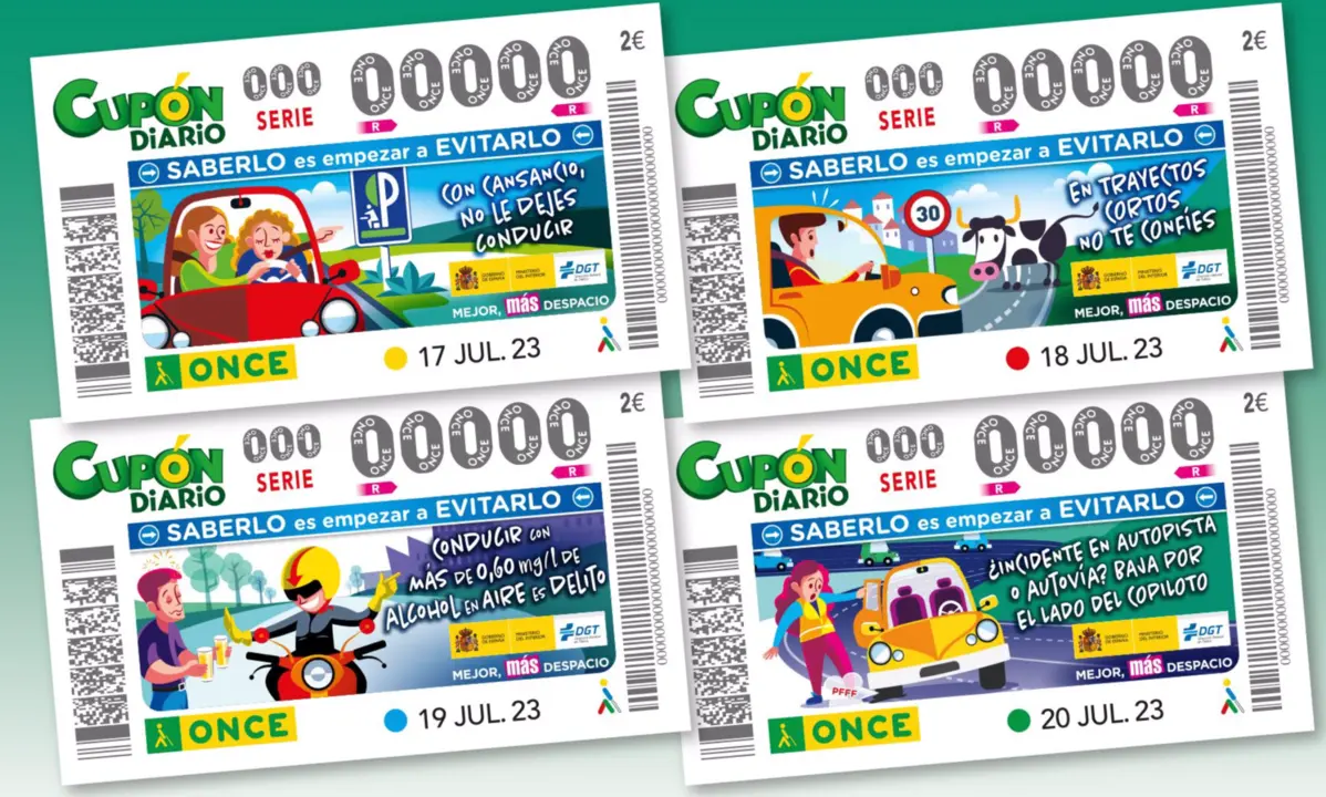  Ndp La Once Emite 20 Millones De Cupones Con Consejos De La Dgt En Materia De Seguridad Vial - ONCE 