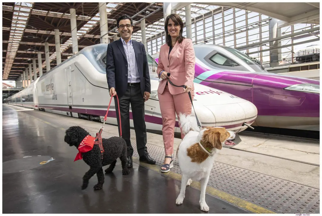  Perros viajando en Renfe 
