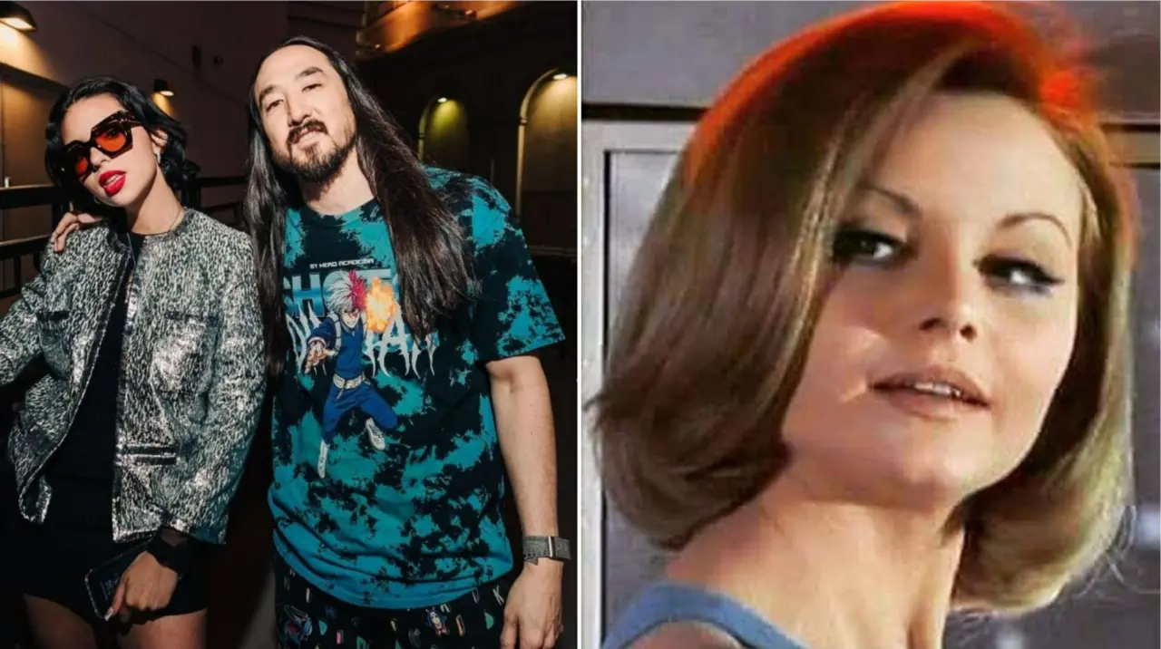  Steve Aoki junto a &Aacute;ngela Aguilar - Roc&iacute;o D&uacute;rcal 