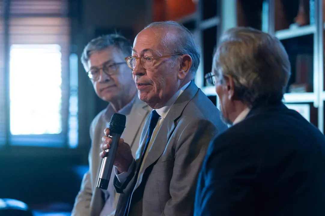  El catedrático de sociología Juan Antonio Díaz; el exdirigente del PSE, Nicolás Redondo Terreros; y el exdiputado socialista Pedro Bofill - Gustavo Valiente - Europa Press - Archivo 