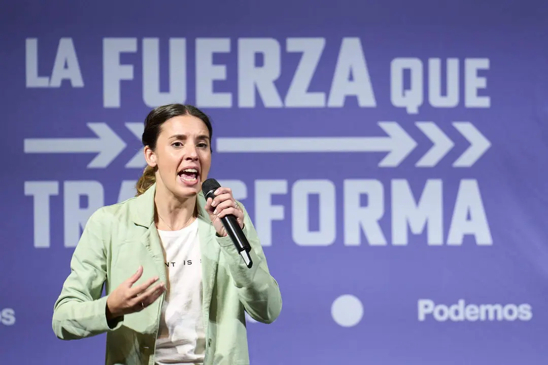  La ministra de Igualdad, Irene Montero 