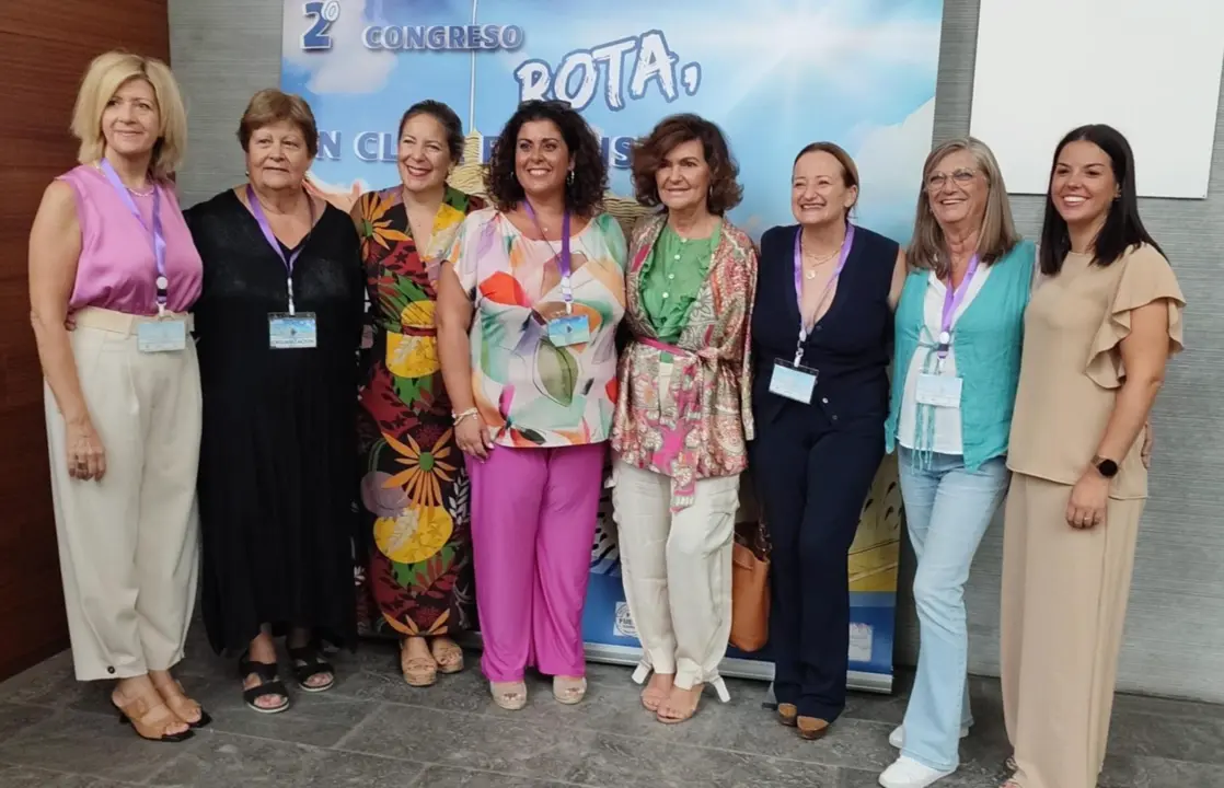  La ex vicepresidenta del Gobierno,Carmen Calvo en el segundo congreso provincial 'Rota, en Clave Feminista' - PSOE C&Aacute;DIZ 