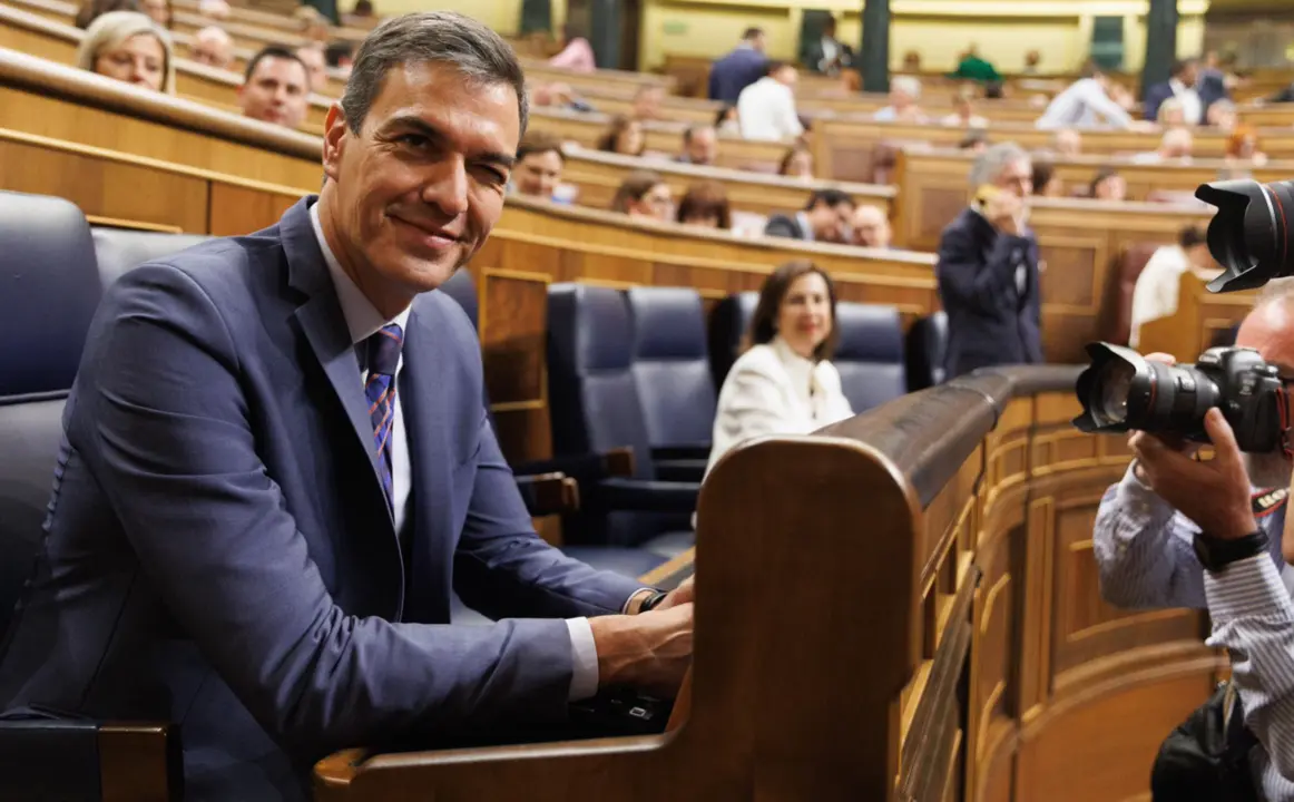  El presidente del Gobierno en funciones, Pedro S&aacute;nchez, durante una sesi&oacute;n plenaria - Eduardo Parra - Europa Press 