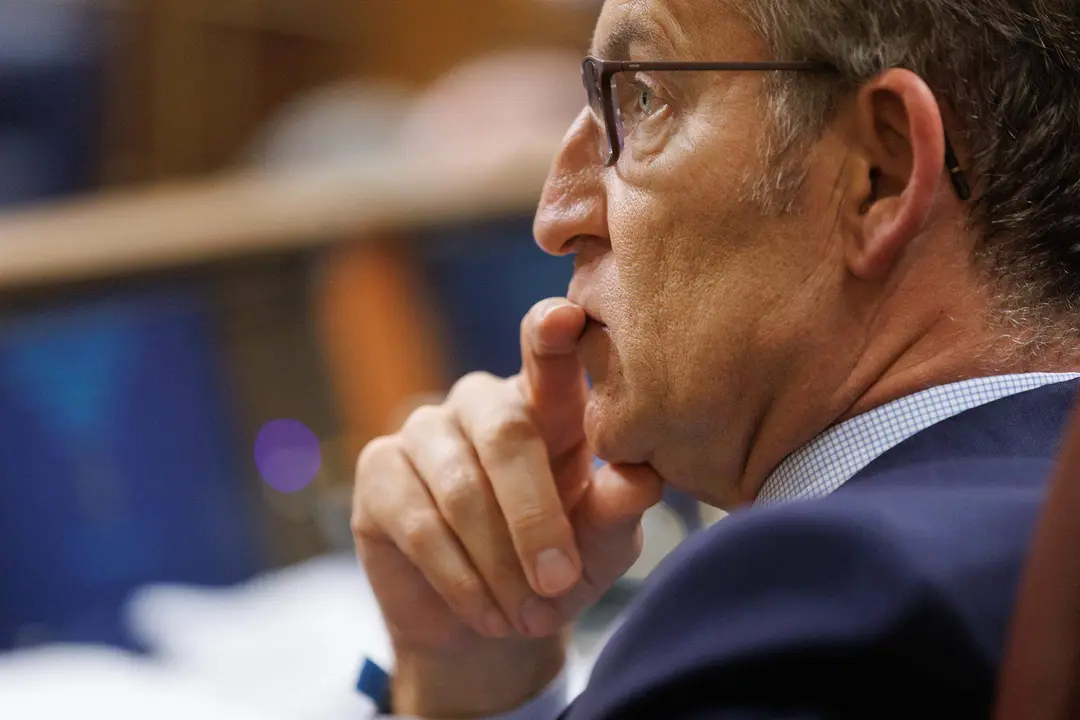  N&uacute;&ntilde;ez Feij&oacute;o durante una sesi&oacute;n del Congreso 