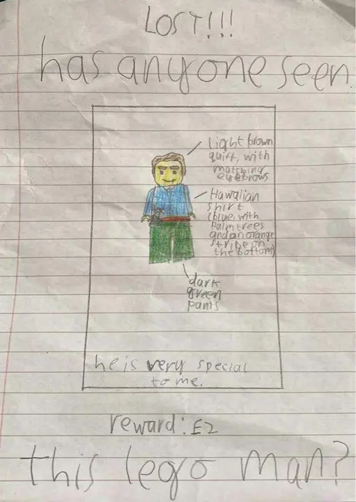  Cartel del Lego desaparecido 