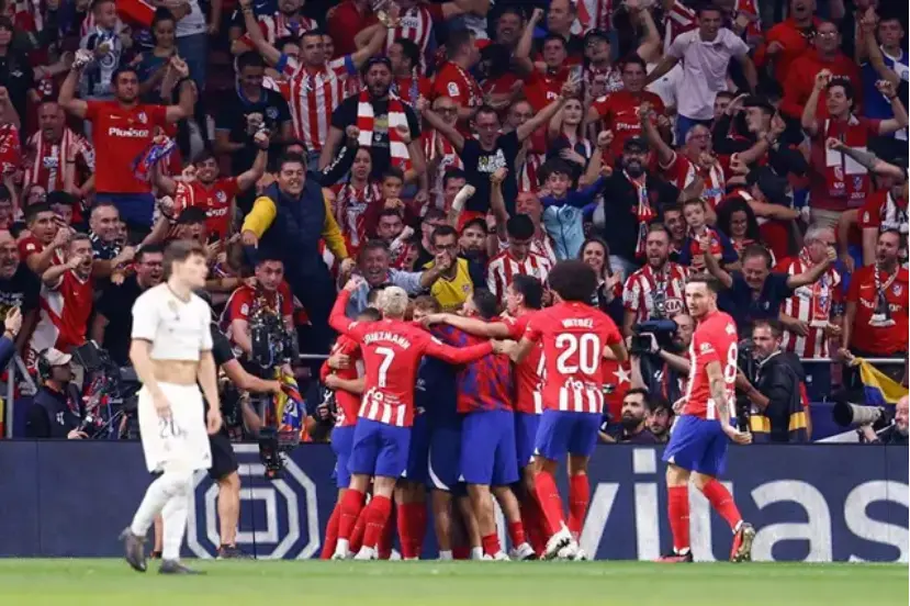  Celebraci&oacute;n en el gol de Morata 