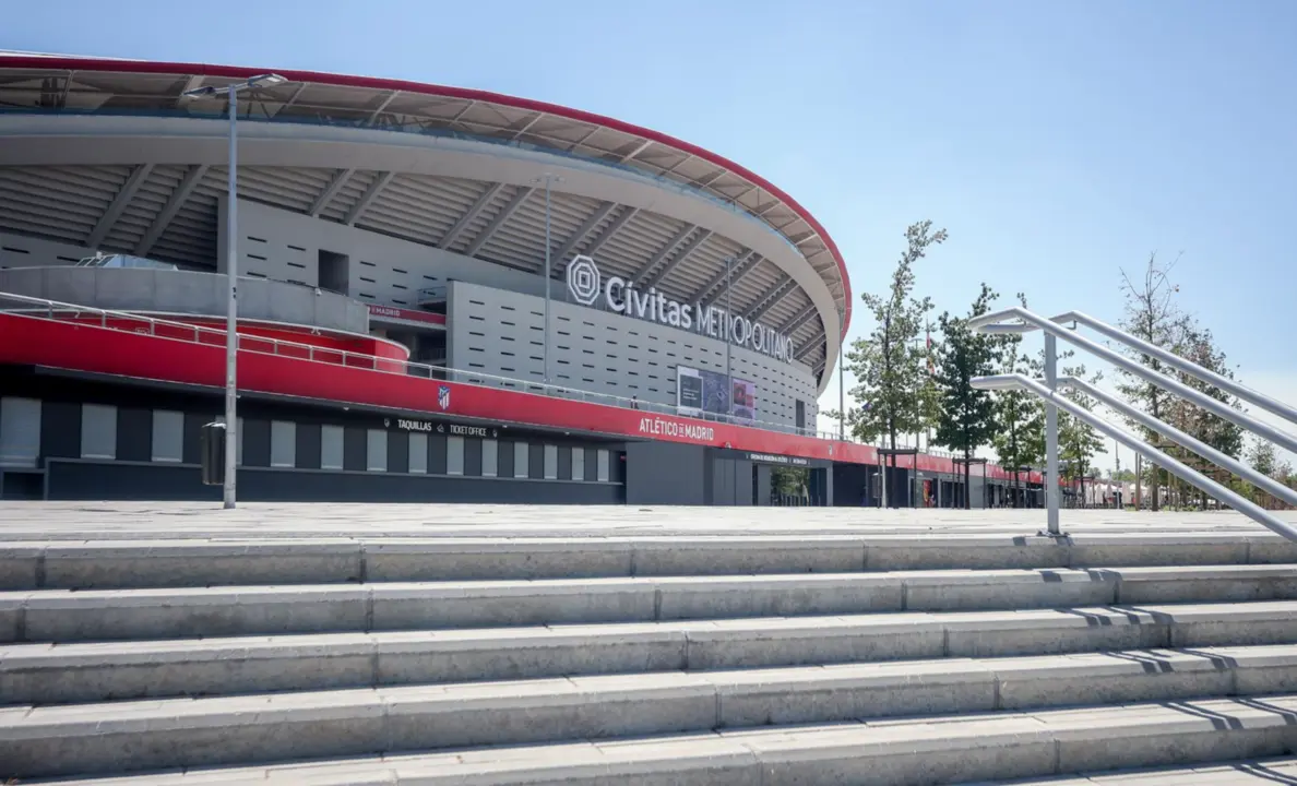  Archivo - Exterior del estadio deportivo C&iacute;vitas Metropolitano, en el barrio de las Rosas, a 17 de agosto de 2022, distrito San Blas-Canillejas, Madrid (Espa&ntilde;a). - Ricardo Rubio - Europa Press - Archivo 