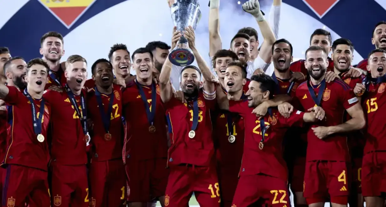  Espa&ntilde;a celebra la UEFA Nations League.RFEF 