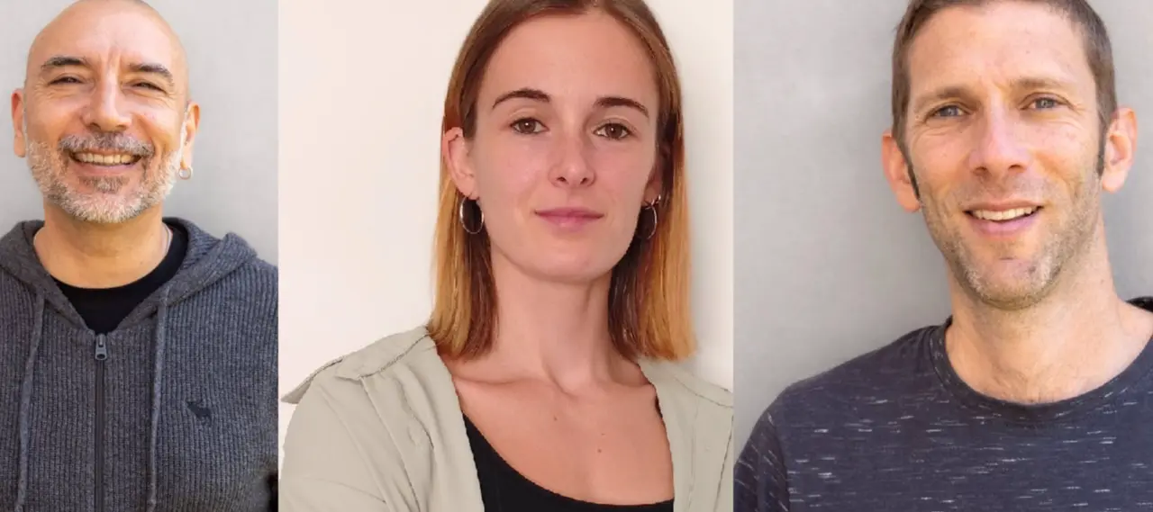  Los investigadores Javier Buceta, Beatriz &Aacute;lvarez-Rodr&iacute;guez y Ron Geller. - UV 