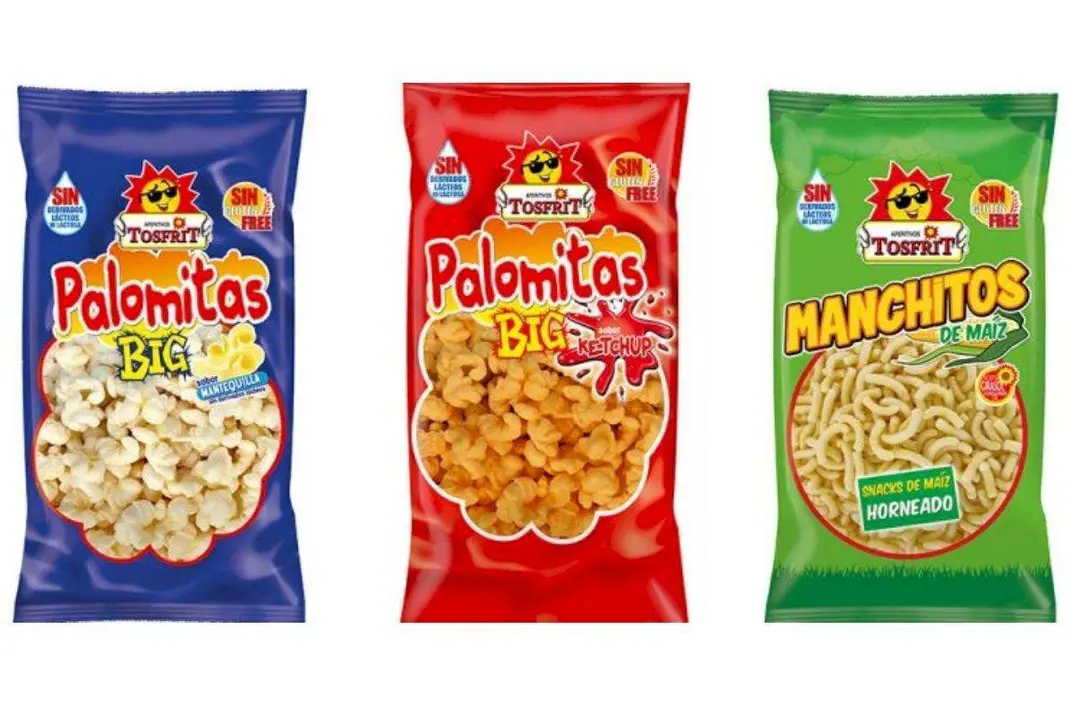  Palomitas y gusanitos de la marca Tosfrit 