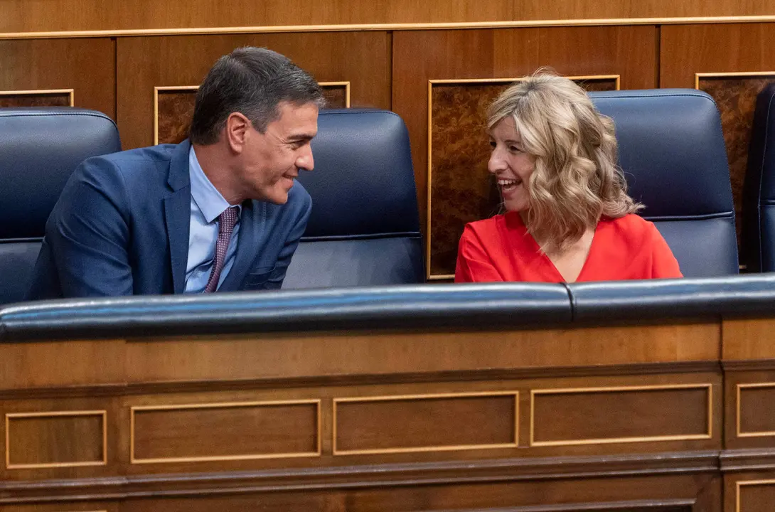  Pedro S&aacute;nchez y Yolanda D&iacute;az 