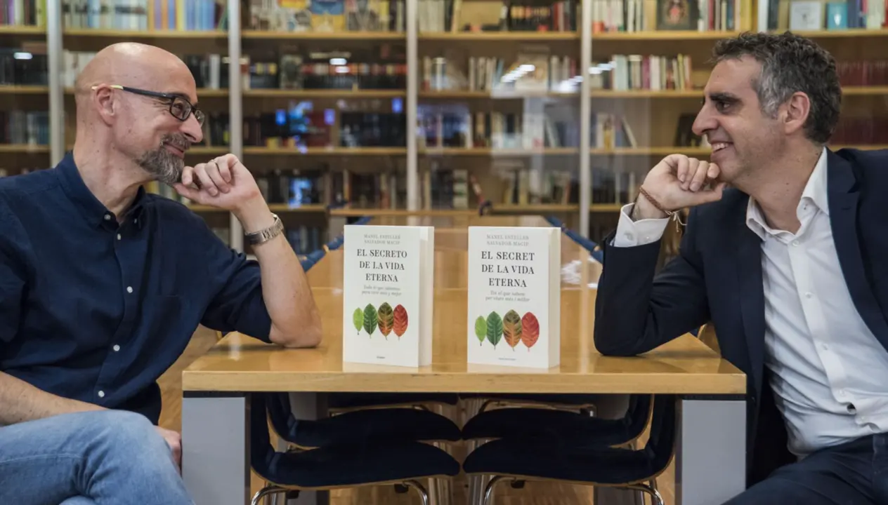  Macip y Esteller durante la entrevista - ALBERTO PAREDES - EUROPA PRESS 