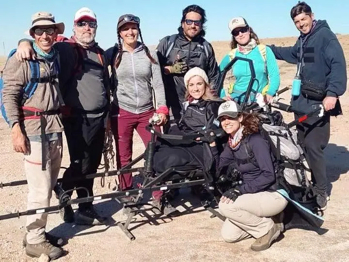  Naiara Arteaga en otro de sus recorridos, en esta ocasi&oacute;n en los senderos de La Cumbrecita, C&oacute;rdoba, hace un a&ntilde;o | Instagram @altorumbo.ok 