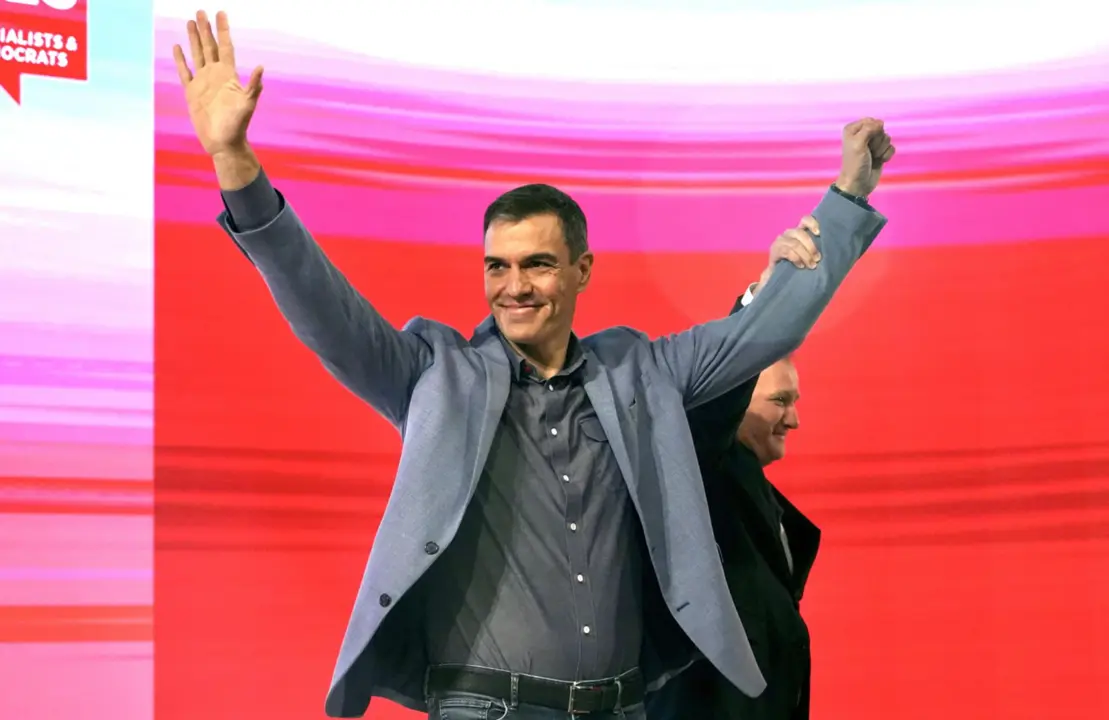 El presidente del gobierno, en funciones, de Espa&ntilde;a y secretario general del PSOE, Pedro S&aacute;nchez, durante el Congreso del Partido Socialista Europeo en el Palacio de Congresos, a 11 de noviembre de 2023 en M&aacute;laga (Andaluc&iacute;a, Espa&ntilde;a). - &Aacute;lex Zea - Europa Press 