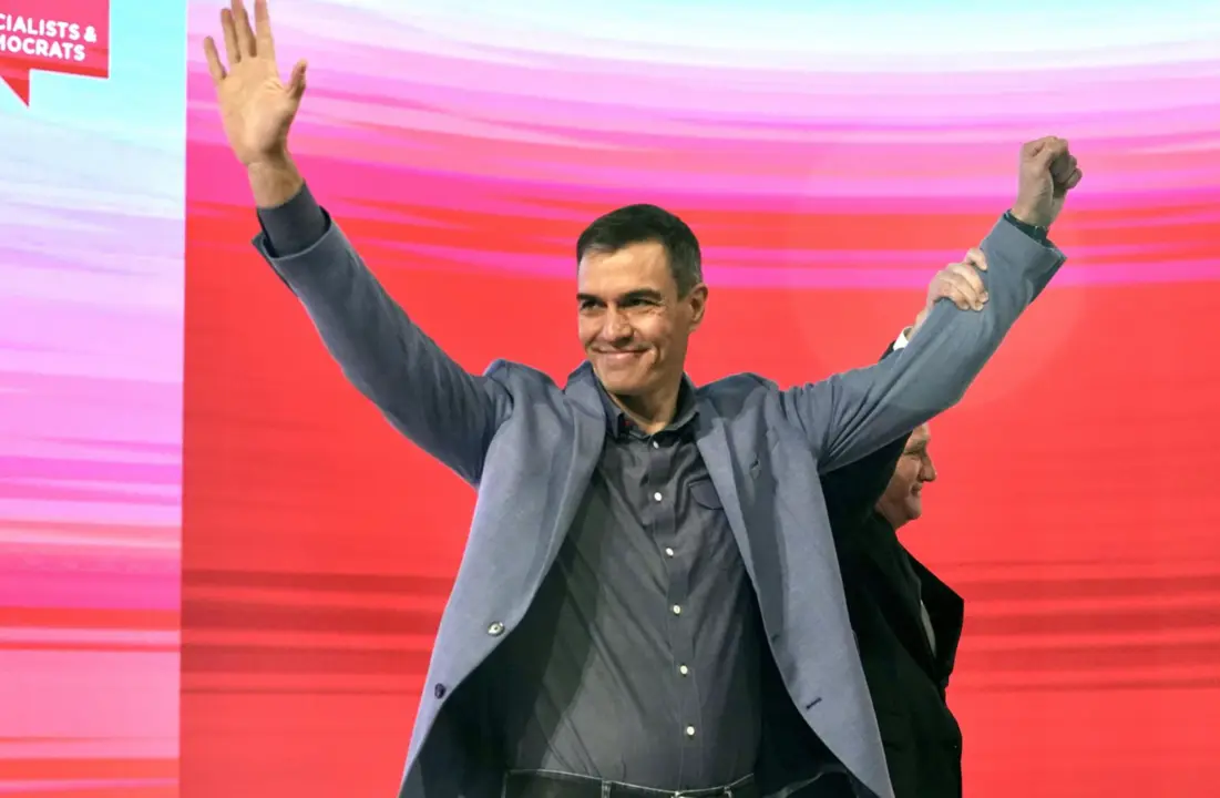  El presidente del gobierno, en funciones, de Espa&ntilde;a y secretario general del PSOE, Pedro S&aacute;nchez, durante el Congreso del Partido Socialista Europeo en el Palacio de Congresos, a 11 de noviembre de 2023 en M&aacute;laga (Andaluc&iacute;a, Espa&ntilde;a). - &Aacute;lex Zea - Europa Press 