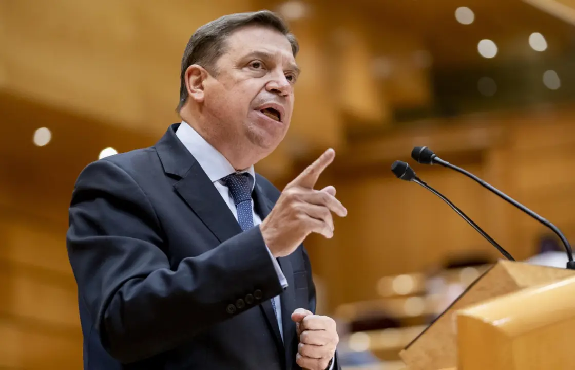  Archivo - El ministro de Agricultura, Pesca y Alimentaci&oacute;n, Luis Planas, realiza una interpelaci&oacute;n en una sesi&oacute;n de control al Gobierno en el Senado - A. P&eacute;rez Meca - Europa Press - Archivo 
