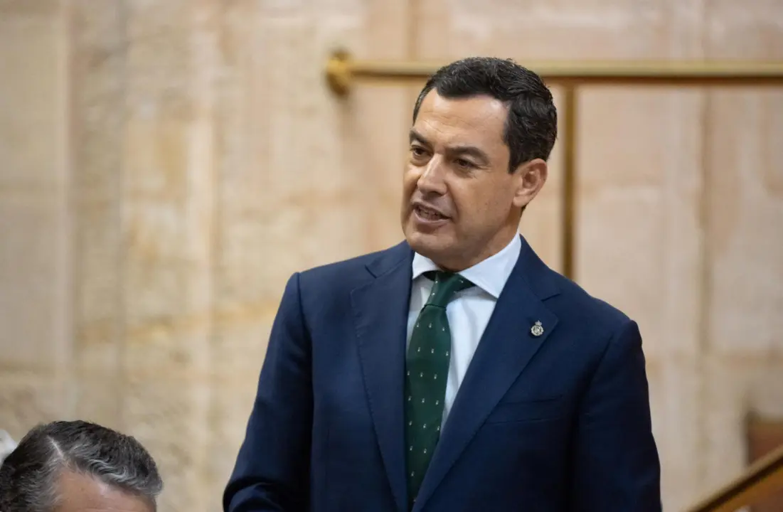  El presidente de la Junta de Andaluc&iacute;a, Juanma Moreno 