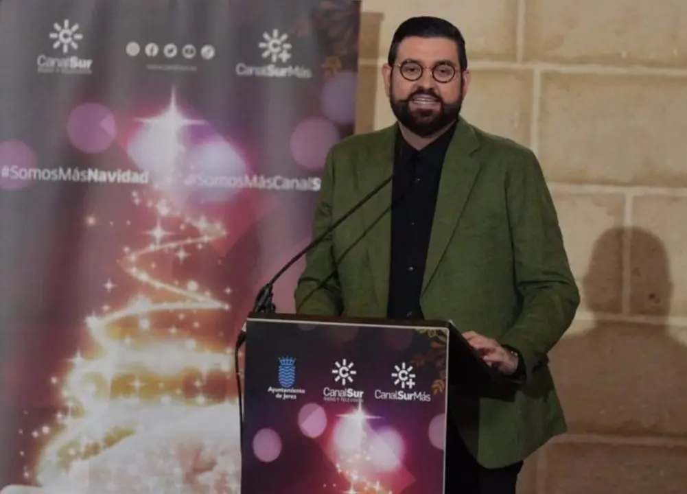  Manu S&aacute;nchez en la presentaci&oacute;n de las campanadas de Fin de A&ntilde;o en Jerez. - JOAQU&Iacute;N CORCHERO - EUROPA PRESS 