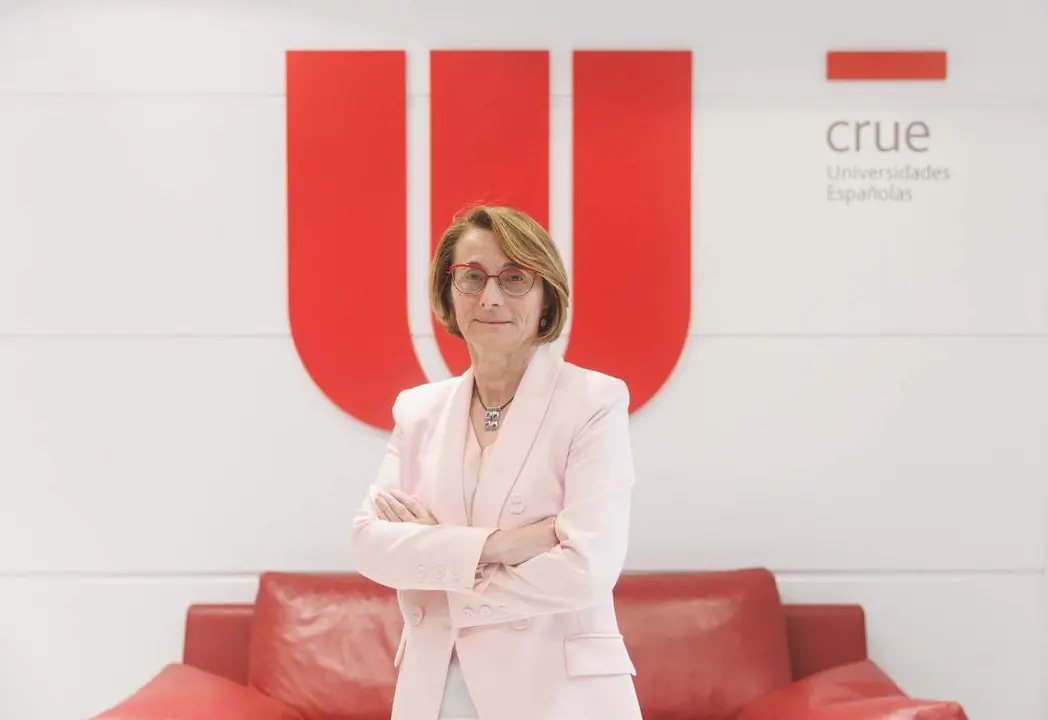  Archivo - La nueva presidenta de CRUE, Eva Alc&oacute;n, posa tras una entrevista para Europa Press, - Eduardo Parra - Europa Press - Archivo 