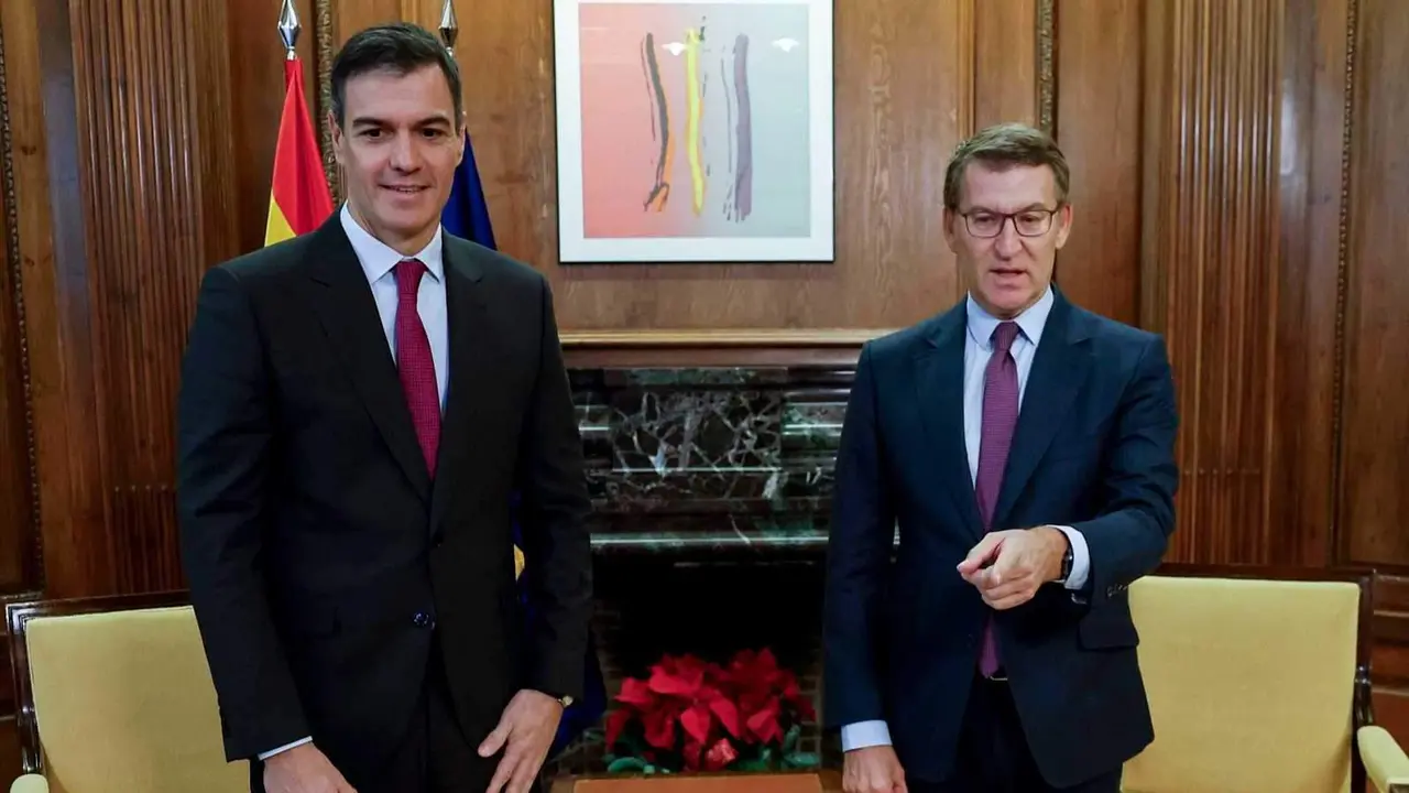 Pedro S&aacute;nchez y Alberto Feij&oacute;o 