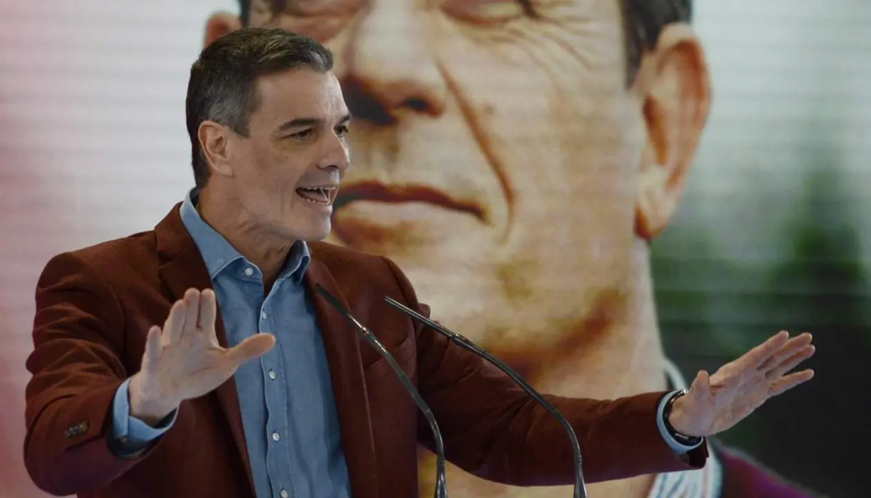  Pedro S&aacute;nchez interviene en un mitin en Ourense - ROSA VEIGA/EUROPA PRESS 