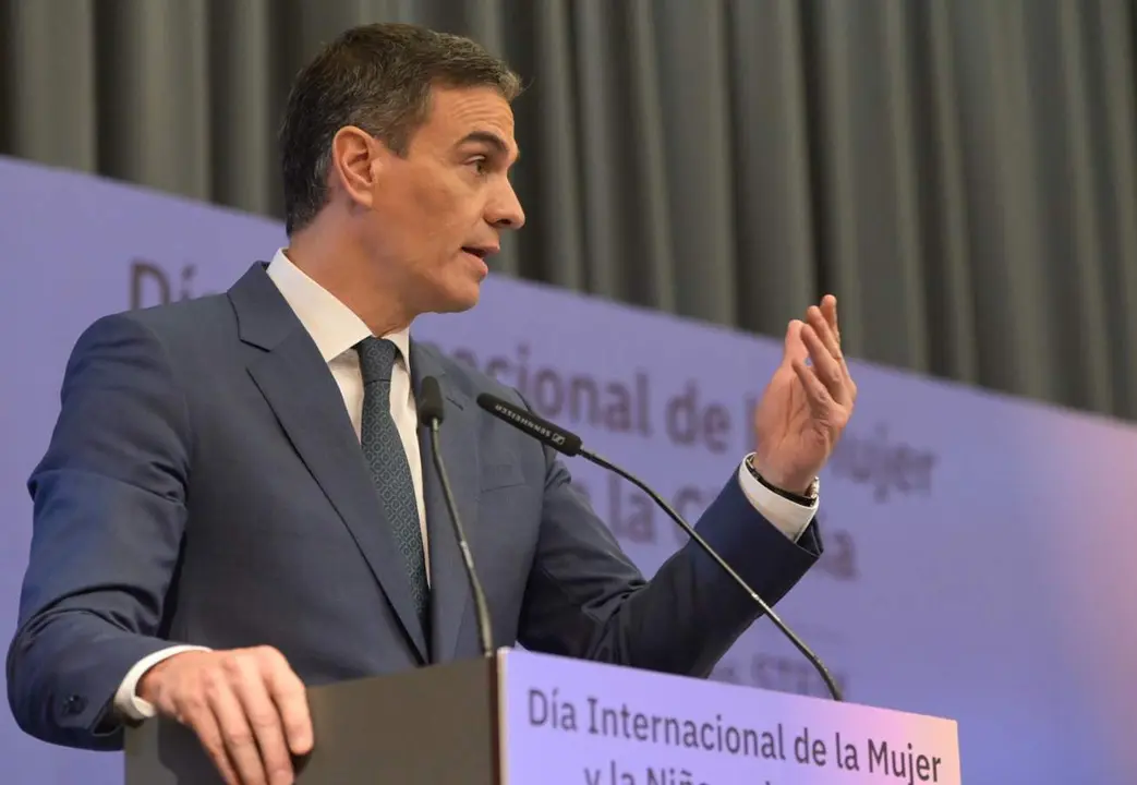  El presidente del Gobierno, Pedro S&aacute;nchez, interviene durante el acto 'D&iacute;a de la Mujer y la Ni&ntilde;a en la Ciencia: despertando vocaciones STEAM', en el Museo Nacional de Ciencia y Tecnolog&iacute;a, a 9 de febrero de 2024, en A Coru&ntilde;a, Galicia (Espa&ntilde;a). El Minister - M. Dylan - Europa Press 
