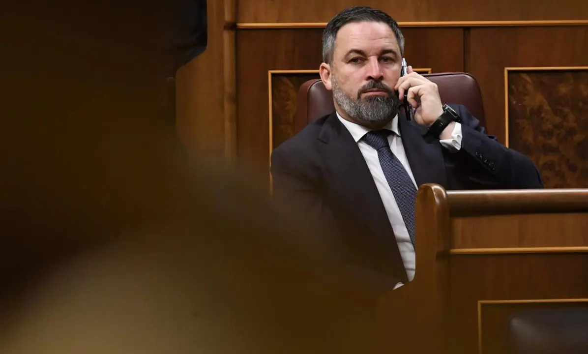  El presidente de Vox, Santiago Abascal, a 6 de febrero de 2024, en Madrid (Espa&ntilde;a). - Fernando S&aacute;nchez - Europa Press 