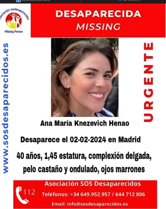  Alertan de la desaparici&oacute;n "inquietante" de una mujer americana instalada en Madrid tras un dif&iacute;cil divorcio - SOS DESAPARECIDOS 